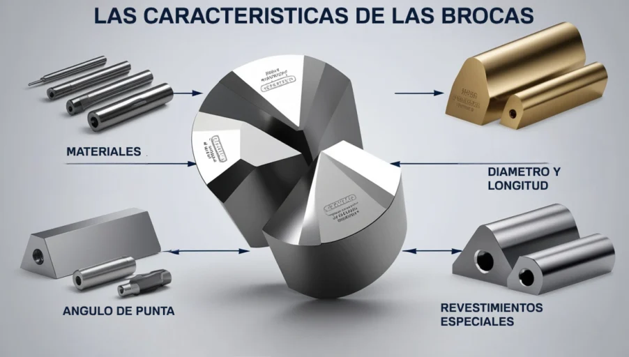 Características importantes de las brocas