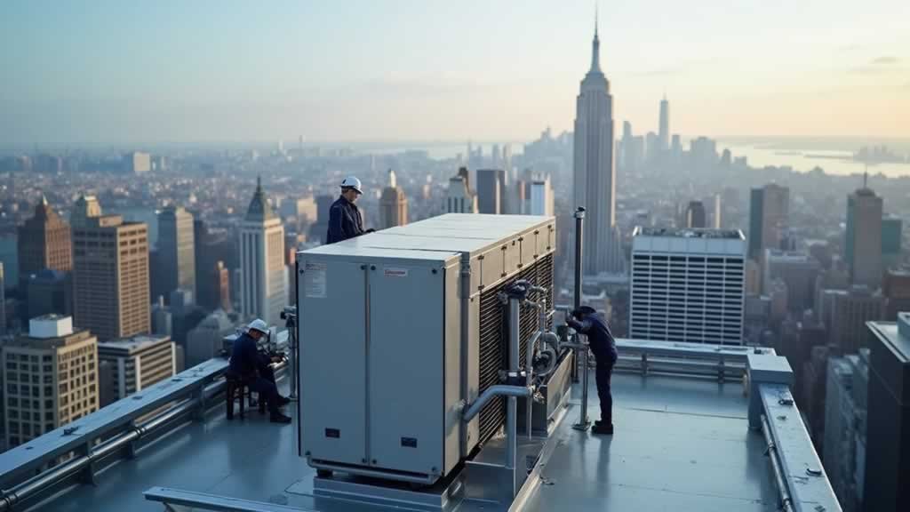 Sistema comercial de HVAC en la azotea, Climatización