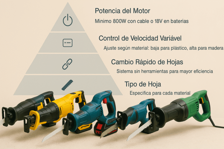 Factores clave para elegir una sierra de sable versátil