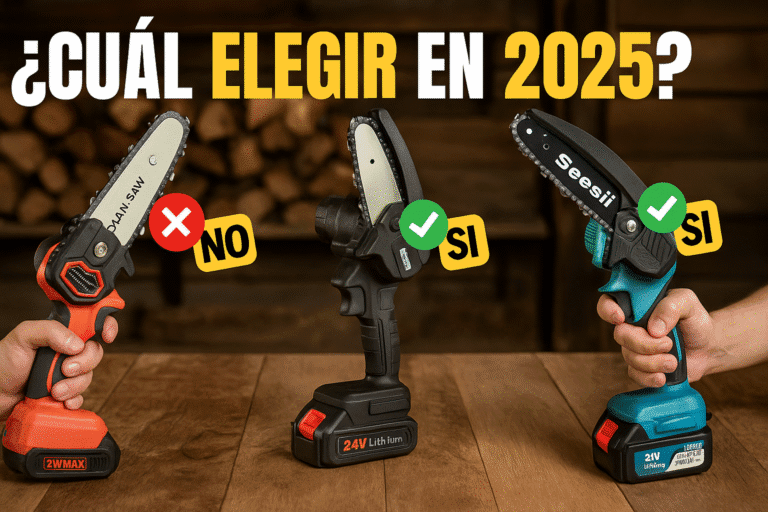 Factores clave para elegir una mini motosierra