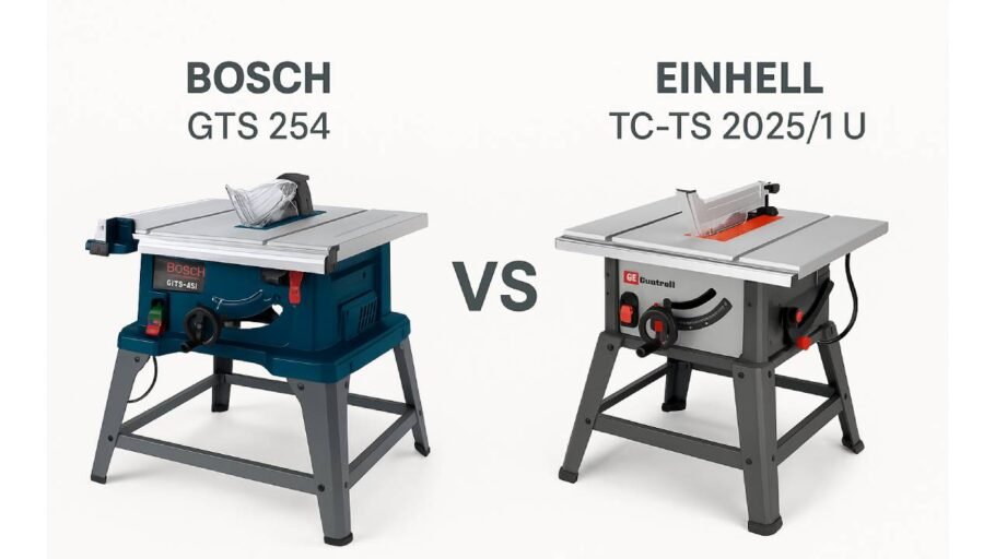 Bosch GTS 254 vs Einhell TC-TS2025/1 U - sierra de mesa