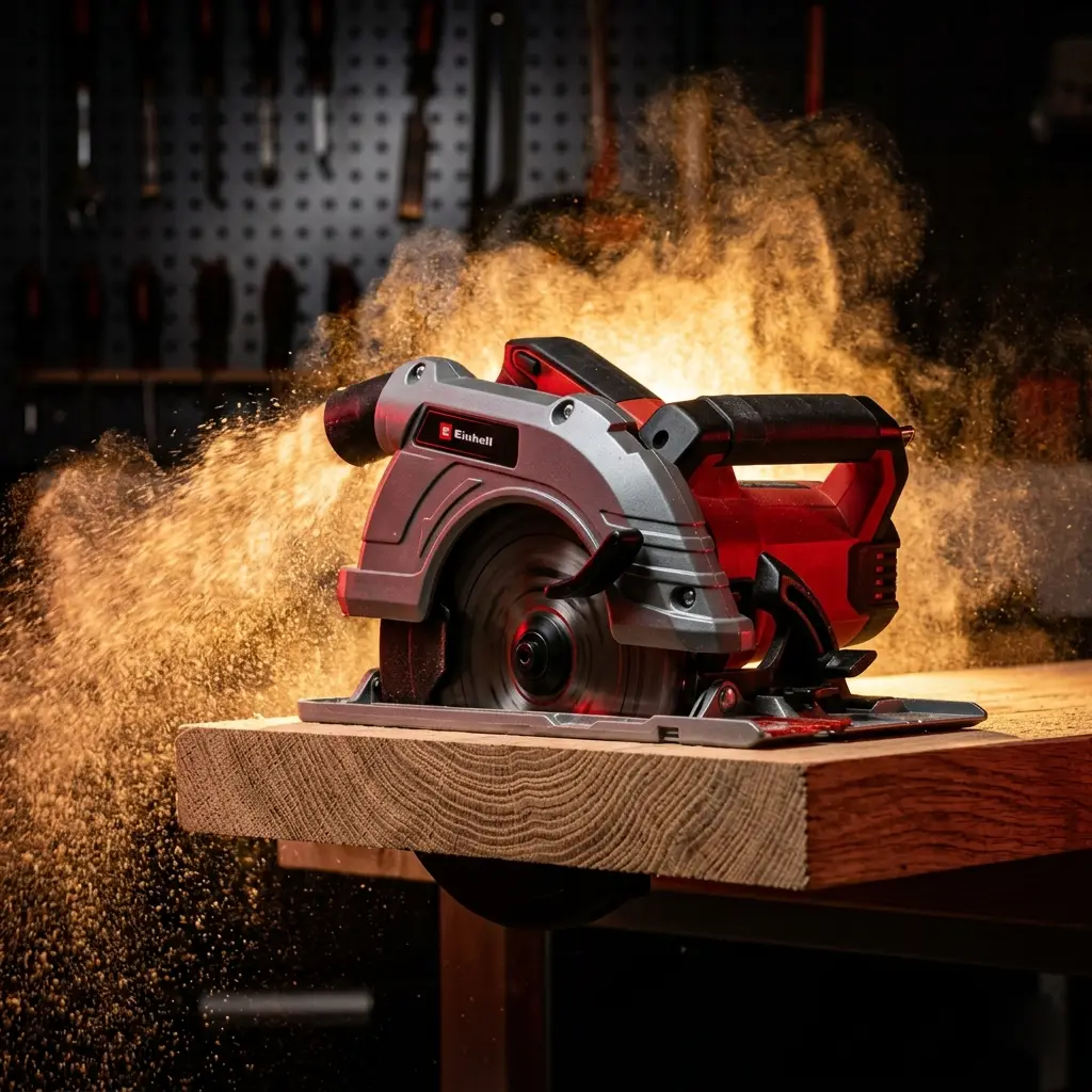 Sierra circular Einhell TE-CS 190 cortes precisos madera motor potente carpintería