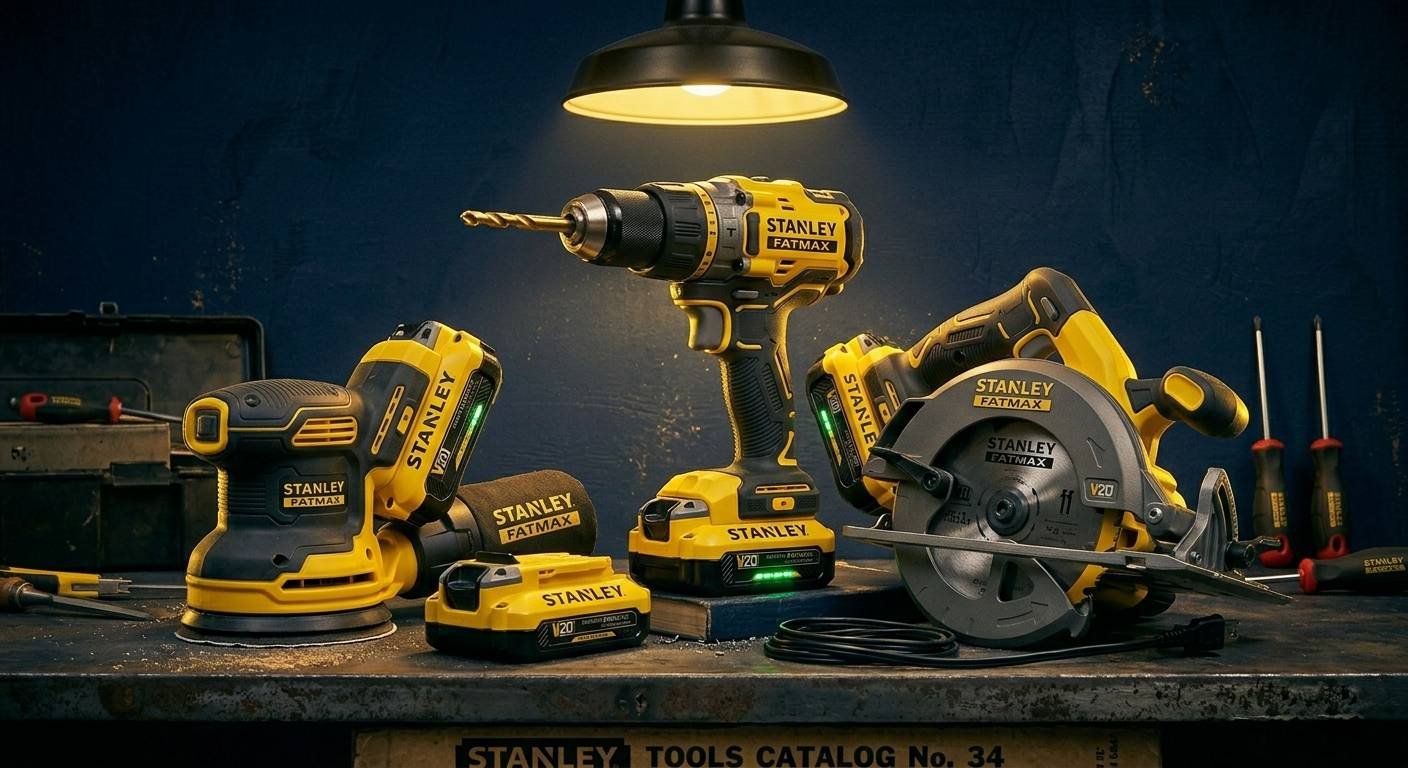 Herramientas eléctricas Stanley V20 taladro percutor sierra circular lijadora orbital batería 18V
