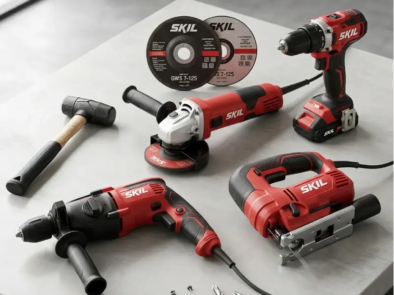Taller profesional con herramientas SKIL 20V