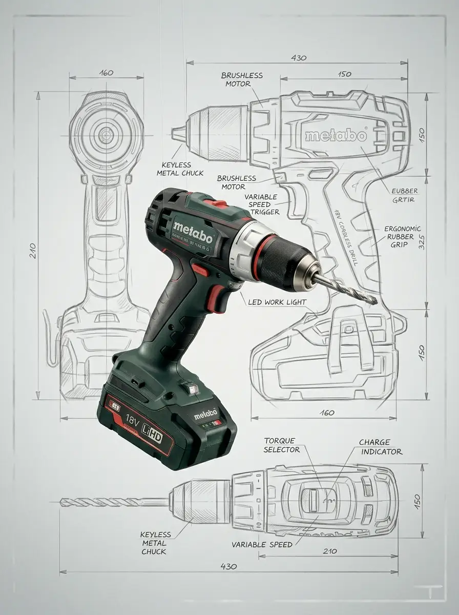 Metabo SB 18 LTX BL Q taladro percutor