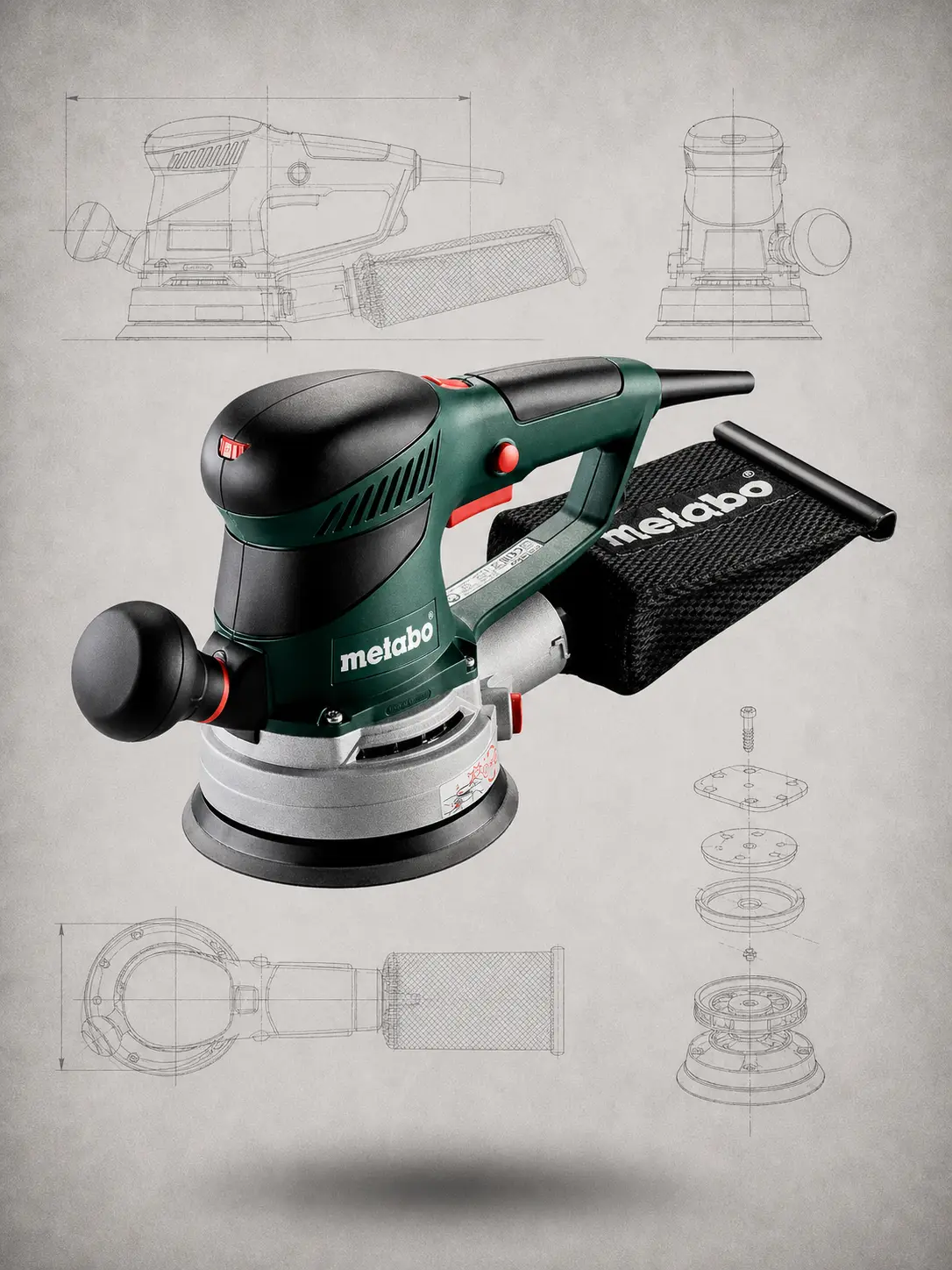 Metabo SXE 450 TurboTec lijadora orbital