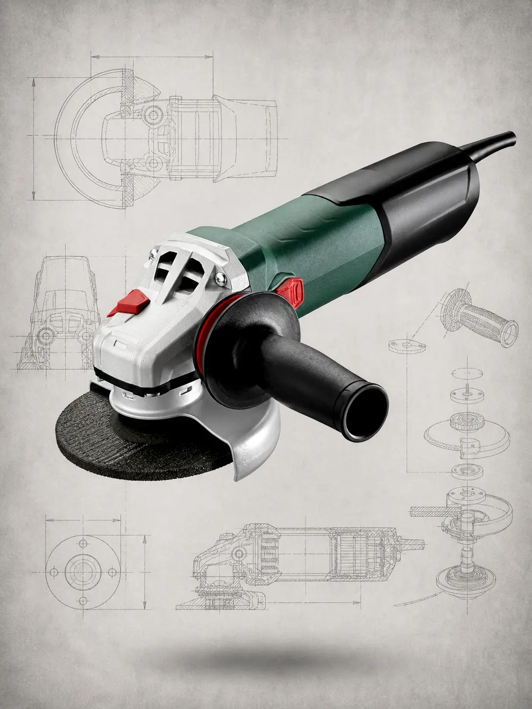 Metabo WEV 17-125 amoladora angular